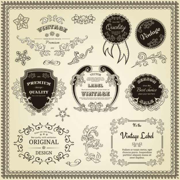 Set of design elements
