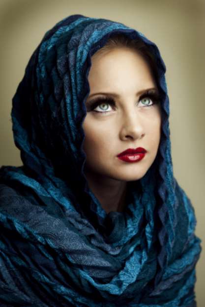 Portrait of young beautiful woman