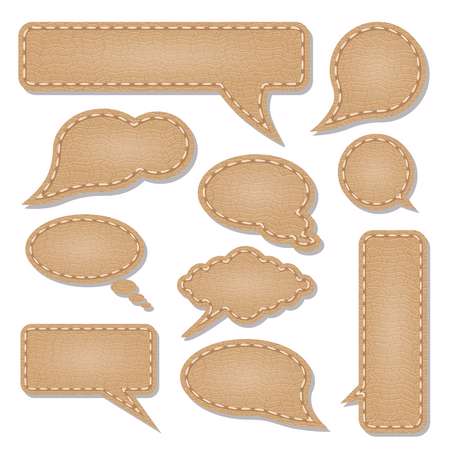 leather communication bubbles