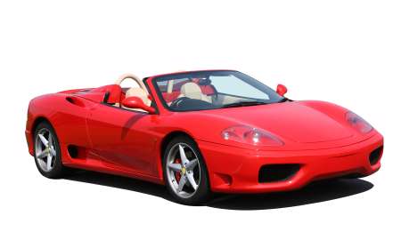 Red convertible sports car