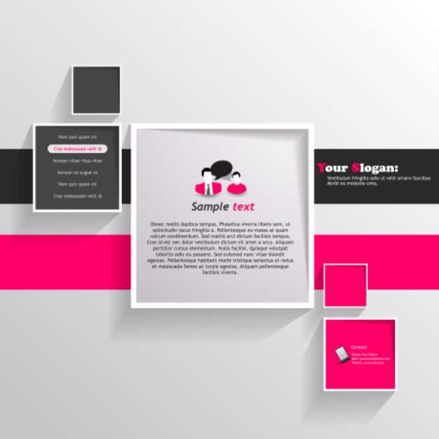 Abstract/Minimal Website template