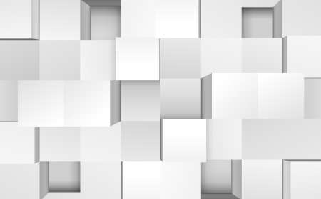 Vector illustration of 3d cubes