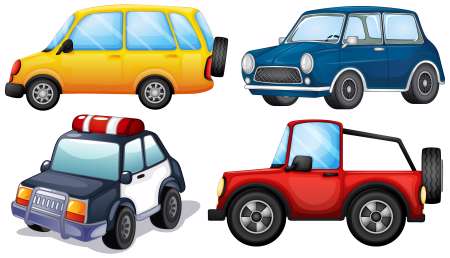 Four different cars