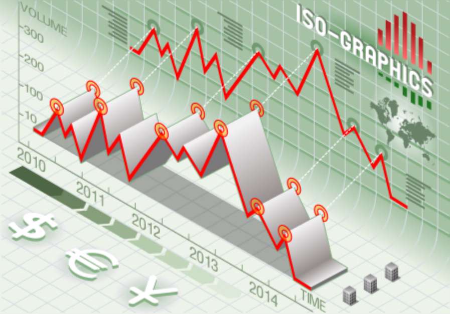 isometric infographic set elements