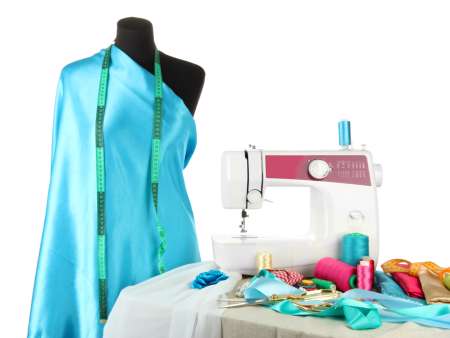 Sewing machine, dummy and other sewing equipment isolated