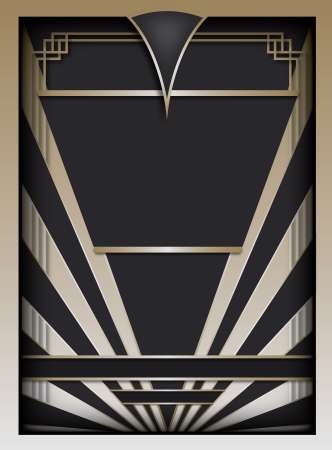 Art Deco Background and Frame