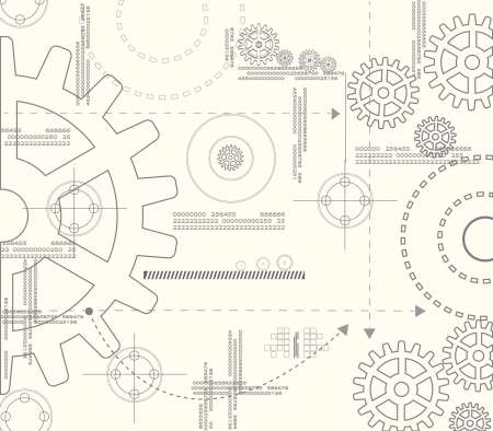Abstract background gear. Eps10 vector.