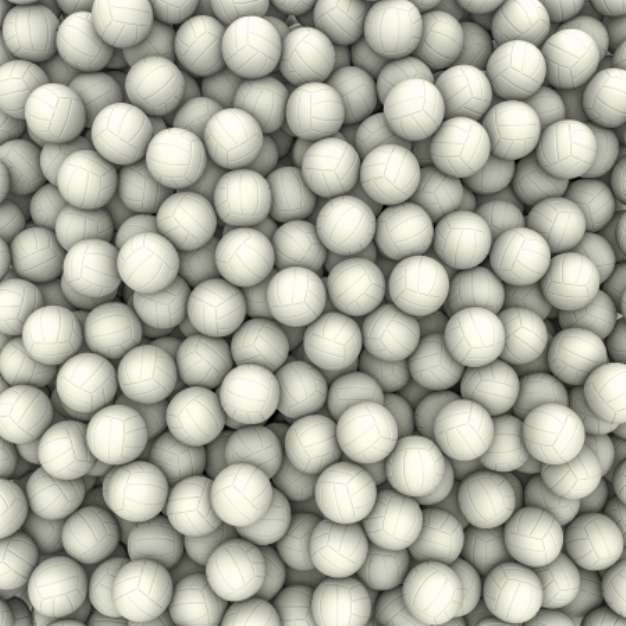 White soccer balls background