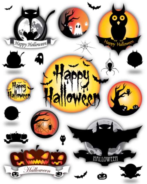 Halloween Different Elements