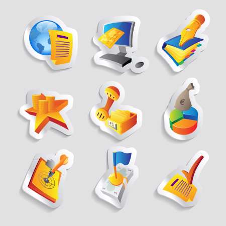 Icons for business and finance
