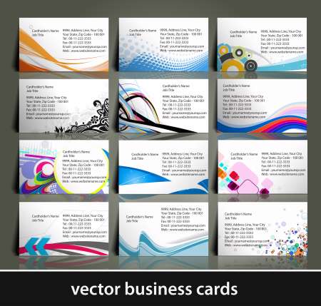 vector business card set , elements for design.