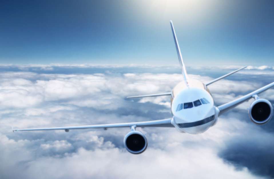 Airplane in the sky
