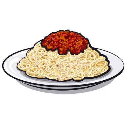 Spaghetti with sauce