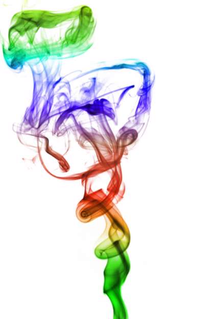 abstract rainbow smoke