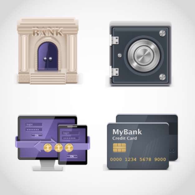 banking vector icons