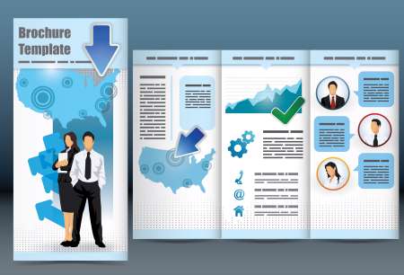 Trifold business brochure template