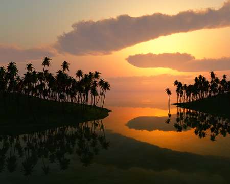 3D Tropical Landscape