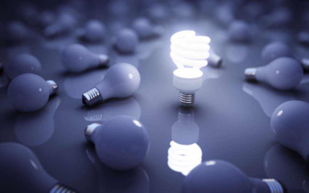 lamps on blue