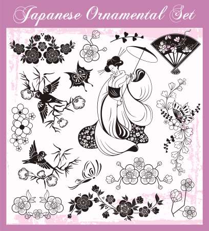Japanese Traditional Ornaments Set