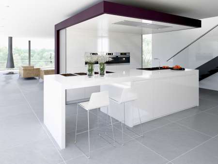 weisse designer kأ¼che