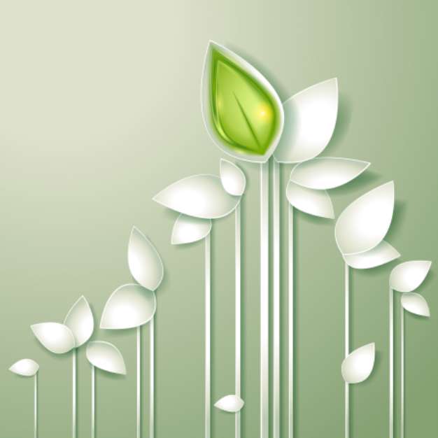Abstract paper plants