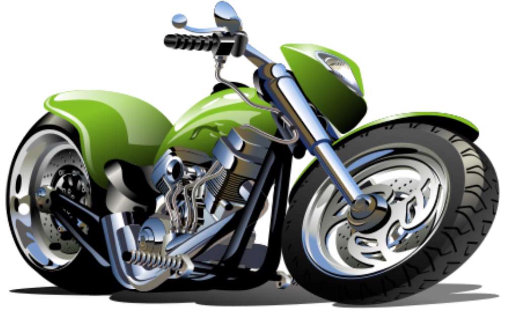 Vector Cartoon Motorcycle