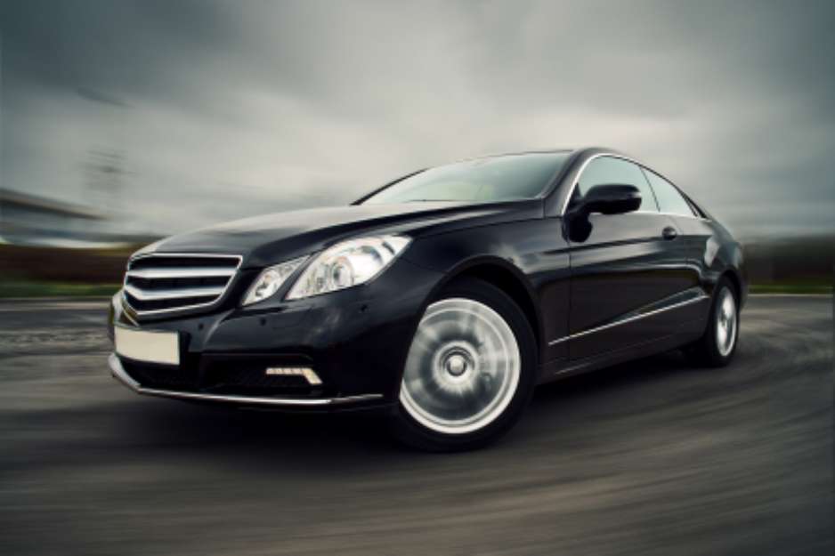 Car driving fast