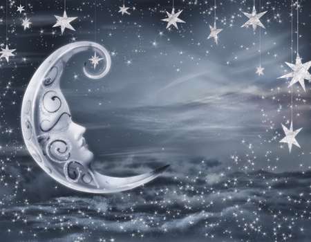 fairy background with stars 
