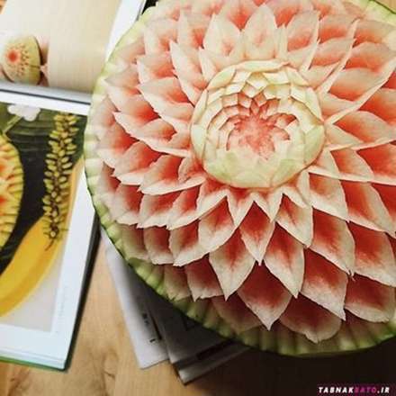 حکاکی حیرت آور هنرمند ژاپنی روی خوراکی ها