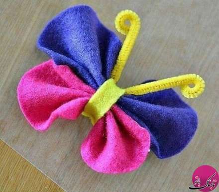 آموزش ساخت زرافه نمدی و آویزهای بهاری برای تزیین خانه