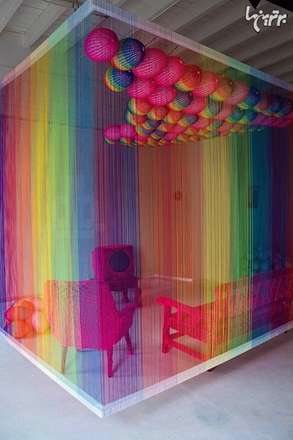 آثارهنری رنگین کمانی که شما را هیپنوتیزم می کند