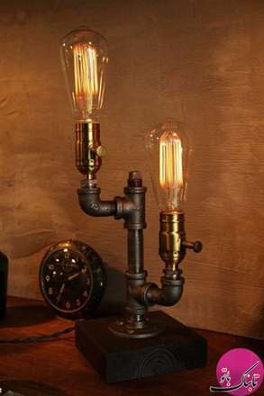 نورپردازی‌های جالب با کمک لوله و شیر آب