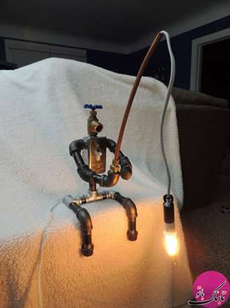 نورپردازی‌های جالب با کمک لوله و شیر آب