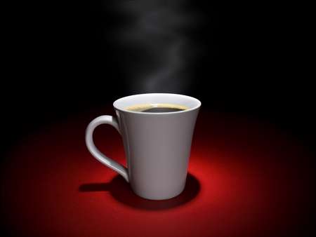 A cup of hot and tasty coffee in a relaxing mood.