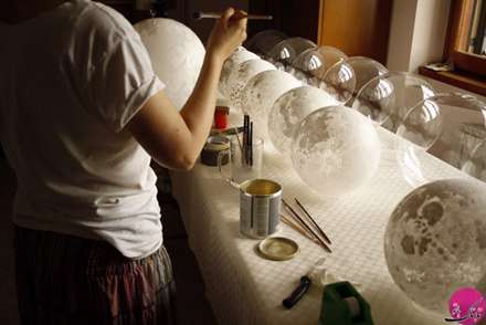 تبدیل اتاق به جهان هستی با لامپ‌های ماه و سیاره