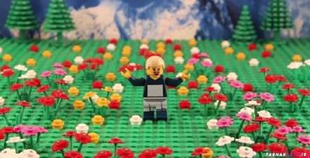 بازسازی فیلم های محبوب با مکعب های رنگی کوچک