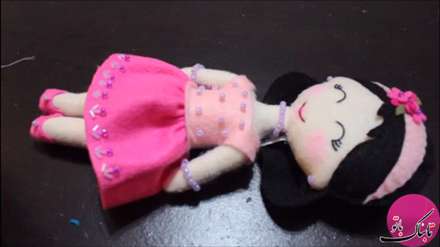 آموزش تصویری یک عروسک نمدی