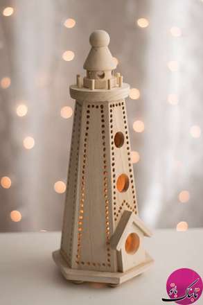 آباژورهای چوبی زیبای دست‌ساز