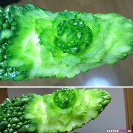 حکاکی حیرت آور هنرمند ژاپنی روی خوراکی ها