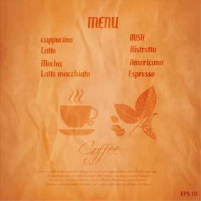 New Menu for restaurant, cafe, bar, coffeehouse, vector design