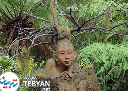 عکسهای مجسمه های چوبی بی نظیر در میان جنگل