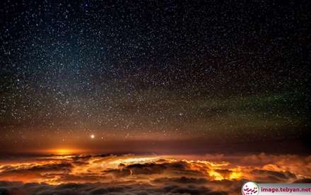 تصاویر شگفت انگیز از آسمان پر ستاره و زیبای شب