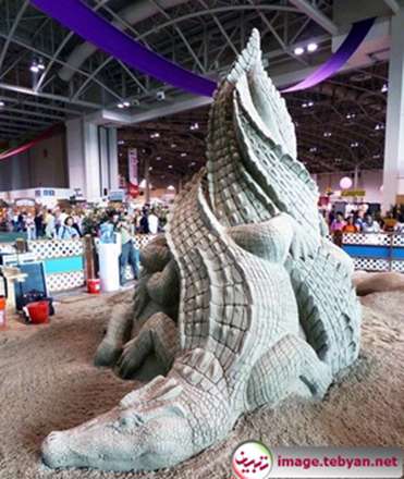 تصاویر مجسمه های شنی زیبا و الهام بخش