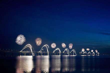 پل معروف «اورسوند» مرز بین دانمارک و سوئد