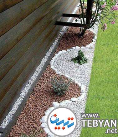 سنگ‌ریزه‌های زینت‌بخش باغچه‌های خانگی