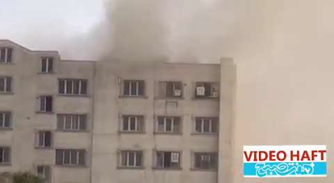 آتش سوزی گسترده در پاساژ مهستان انقلاب