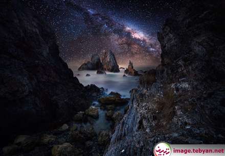 تصاویر شگفت انگیز از آسمان پر ستاره و زیبای شب