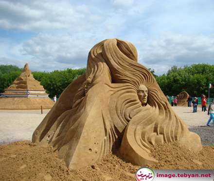 تصاویر مجسمه های شنی زیبا و الهام بخش