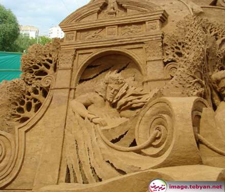 تصاویر مجسمه های شنی زیبا و الهام بخش