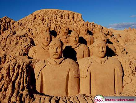تصاویر مجسمه های شنی زیبا و الهام بخش